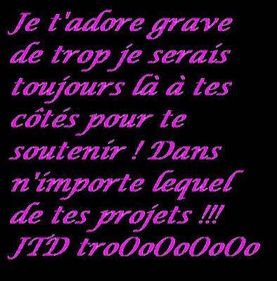 sachez ke mwa j'srai tjrs la pour vs les filles !